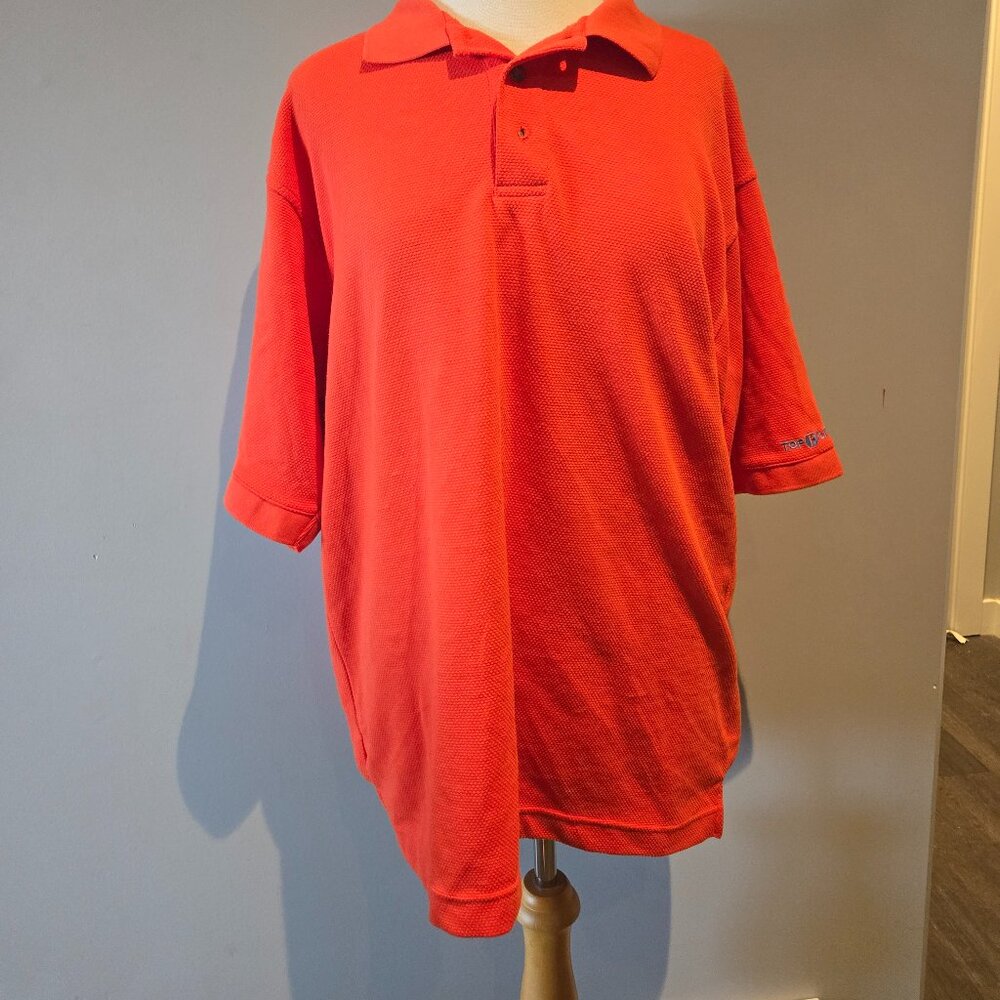 Top Flite Men’s Performance Golf Polo | Size Large | Red